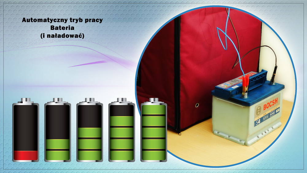 Automatyczny tryb pracy baterii z baterią Incubator Broody Zoom 