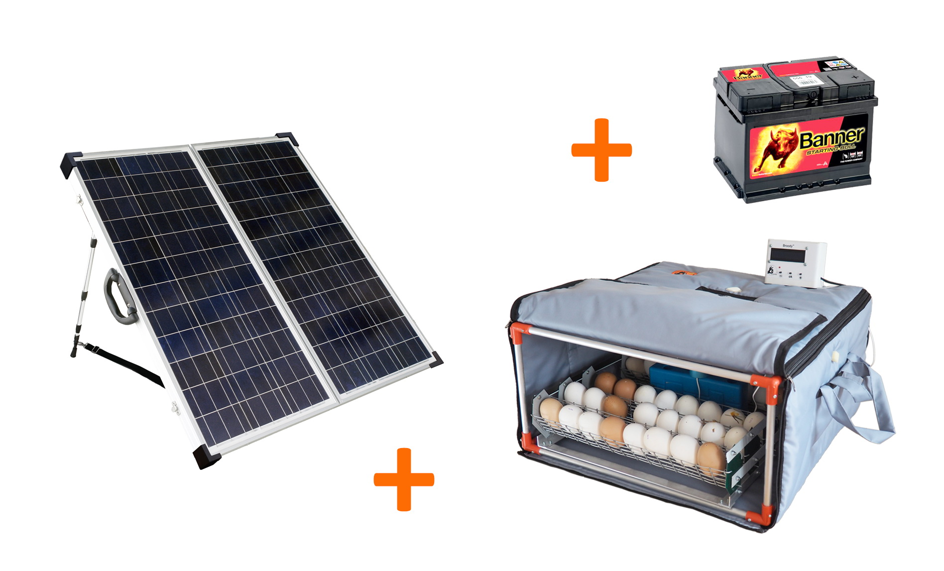 Incubadora en baterías solares
